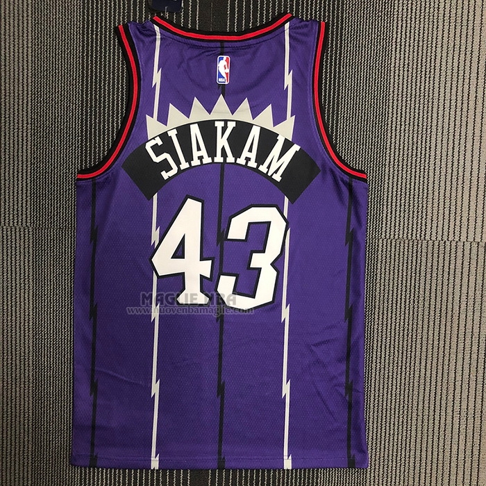 Maglia
 Pascal Siakam NO 43 Toronto Raptors Classic Edition Viola
